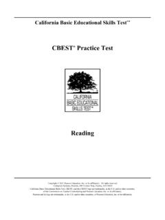 CBEST Practice Test: Reading