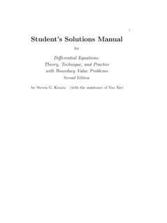 Student’s Solutions Manual - CRC Press