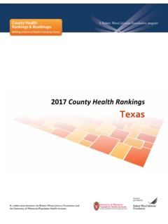 2017 County Health Rankings Texas
