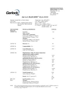 Garlock BLUE-GARD Style 3000
