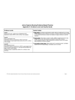 Appendix C final.Evidence level and Quality Guide