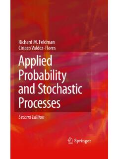 Applied Probability and Stochastic Processes - …