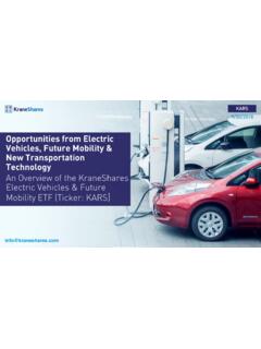 Opportunities from Electric Vehicles, Future Mobility ...