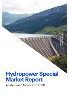 Hydropower Special Market Report