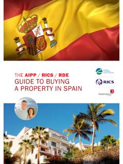 THE AIPP RICS RDE GUIDE TO BUYING A PROPERTY IN SPAIN