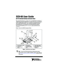 SCB-68 User Guide - National Instruments