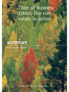 Code of Business Ethics: Our core values in action