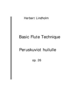 Basic Flute Technique Peruskuviot huilulle - …