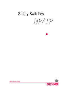 Euchner Safety Switches NP / TP - United Automation