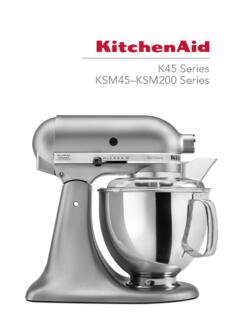 K45 Series KSM45–KSM200 Series - KitchenAid