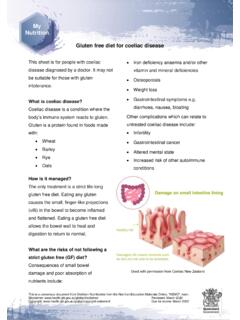 Gluten free diet for coeliac disease - Queensland Health