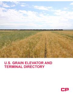 U.S. Grain elevator and terminal directory - cpr.ca