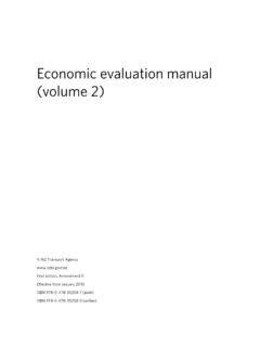 Economic evaluation manual - nzta.govt.nz