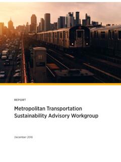 Metropolitan Transportation Sustainability Advisory Workgroup