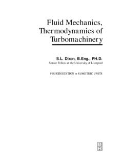 Fluid Mechanics, Thermodynamics of Turbomachinery - Free