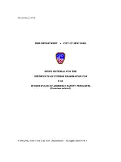 FIRE DEPARTMENT CITY OF NEW YORK STUDY MATERIAL …