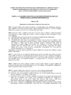 CODICE DEI PRINCIPI DI DEONTOLOGIA ... - Revisione legale