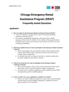 Chicago Emergency Rental Assistance Program (ERAP)