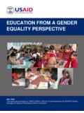 Education from a Gender Equality Perspective - with …