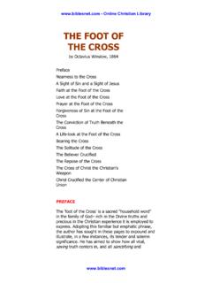 Octavius Winslow The Foot of the Cross - …
