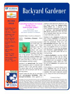 Backyard Gardener - Volusia County Government …