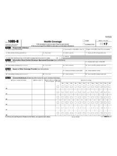 2018 Form 1095-B - Internal Revenue Service