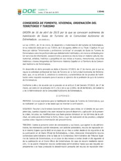 CONSEJER&#205;A DE FOMENTO, VIVIENDA ... - …