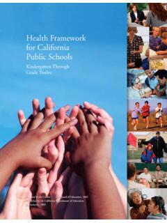 Health Framework for California Public Schools