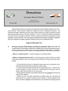 Donations - Louisiana