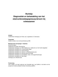 Richtlijn Diagnostiek en behandeling van het ...