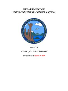 DEPARTMENT OF ENVIRONMENTAL CONSERVATION
