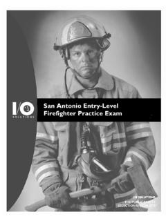 San Antonio Entry-Level Firefighter Practice Exam