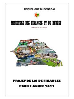 REPUBLIQUE DU SENEGAL - finances.gouv.sn
