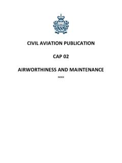 CIVIL AVIATION PUBLICATION CAP 02 …