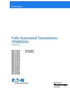 Fuller Automated Transmissions TRSM0050 - Road Ranger