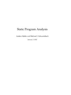 Static Program Analysis - Aarhus Universitet