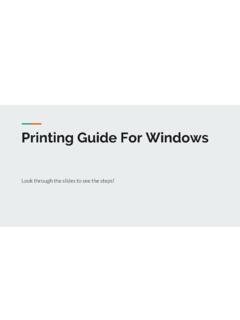 Printing Guide For Windows - Daniels