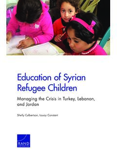 Education of Syrian Refugee Children - rand.org