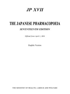 THE JAPANESE PHARMACOPOEIA - Pmda