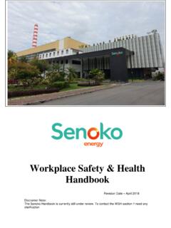 Workplace Safety &amp; Health Handbook - Senoko Energy