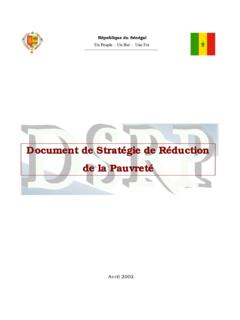 Document de Strat&#233;gie de R&#233;duction de la Pauvret&#233;
