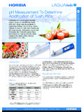 pH Measurement To Determine Acidification of …
