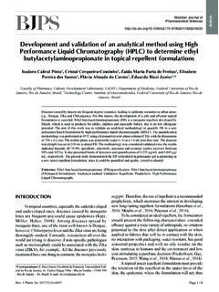 Development and validation of an analytical method using ...