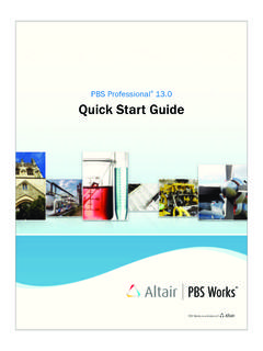 Quick Start Guide - PBS Works - Global Leader in …