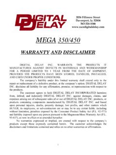 Mega 350-450 Instructions - DIGITAL DELAY