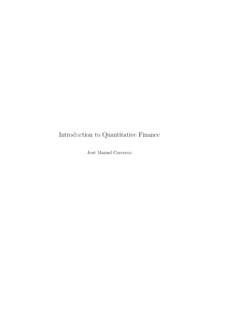Introduction to Quantitative Finance - UB