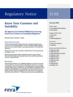 Regulatory Notice 11-02 - finra.org