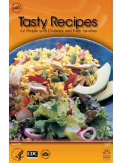 Tasty Recipes for People with Diabetes and Their Families