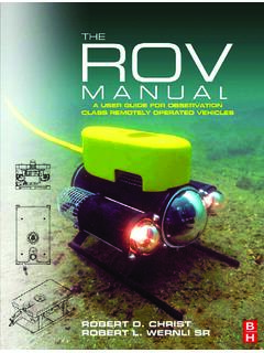 The ROV Manual: A User Guide for Vehicles