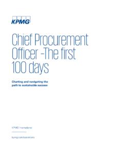 Chief Procurement Officer The first 100 days - KPMG | US
